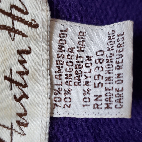 Vintage Sweater Lambs Wool & Angora With Sequins - Picture 10 of 13